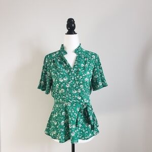 ⭐3/$25⭐ Monteau Women's Floral Blouse Size M